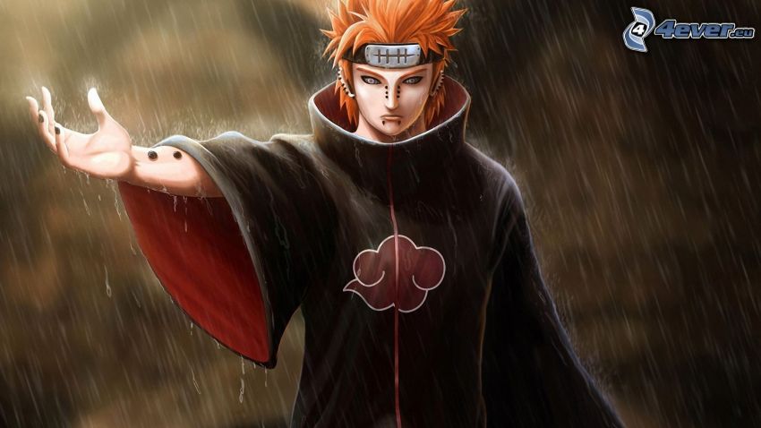 Naruto, pioggia