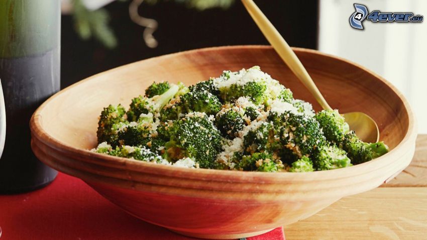 broccoli, ciotola, pranzo