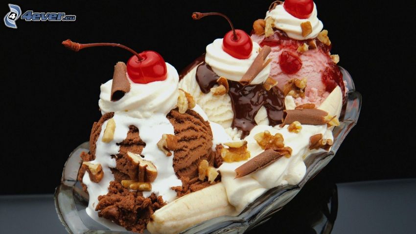 gelato sundae
