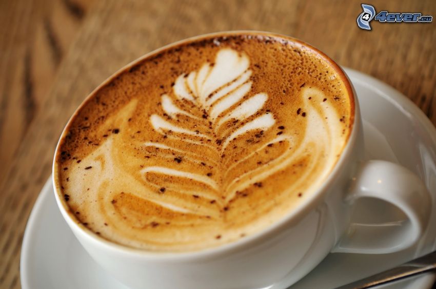 una tazza di caffè, latte art