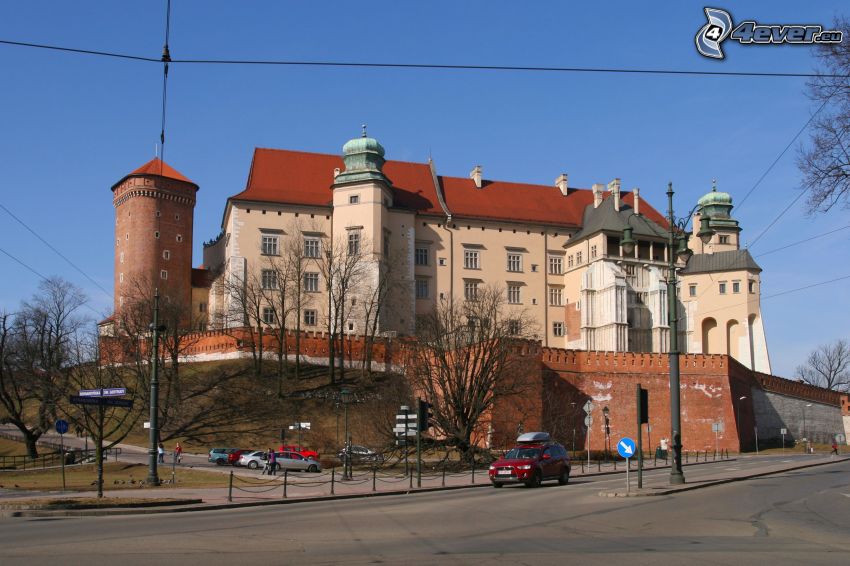 Castello di Wawel, Cracovia, strada