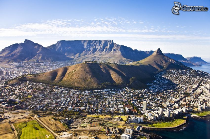 Città del Capo, cittá, montagna