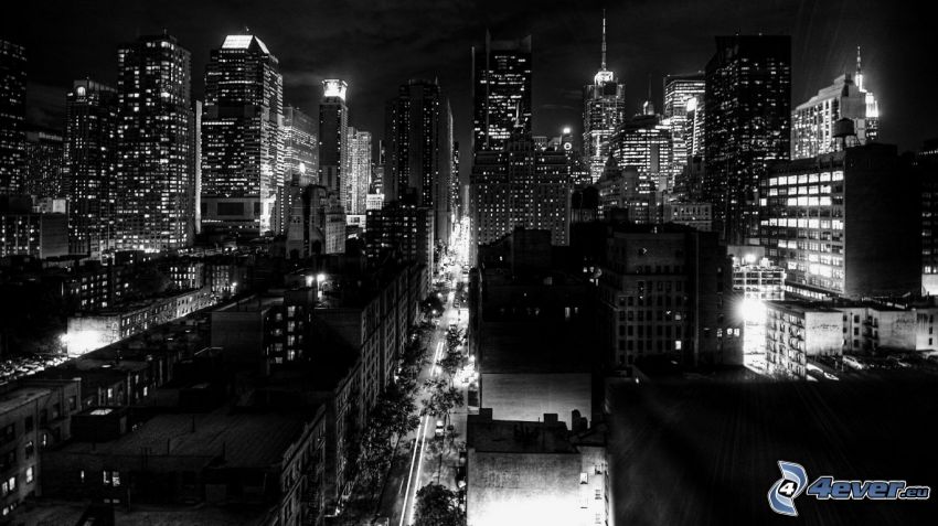 New York, città notturno