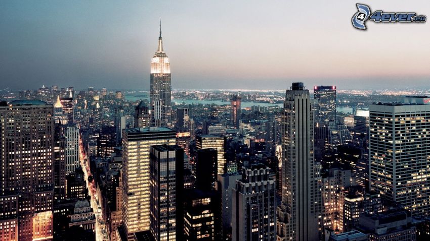 New York, grattacieli, Empire State Building