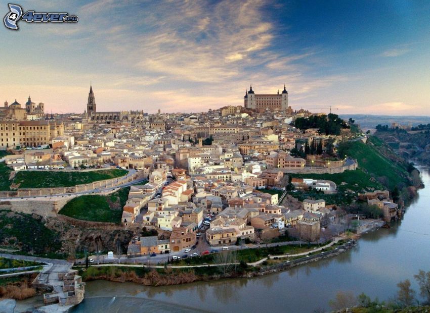 Toledo, il fiume, castello
