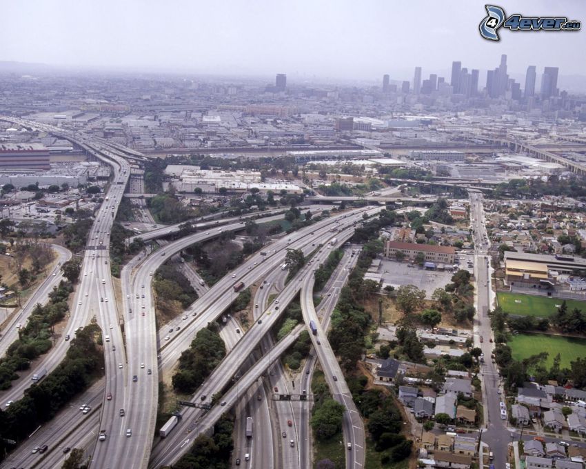 intersezione delle autostrade, Los Angeles
