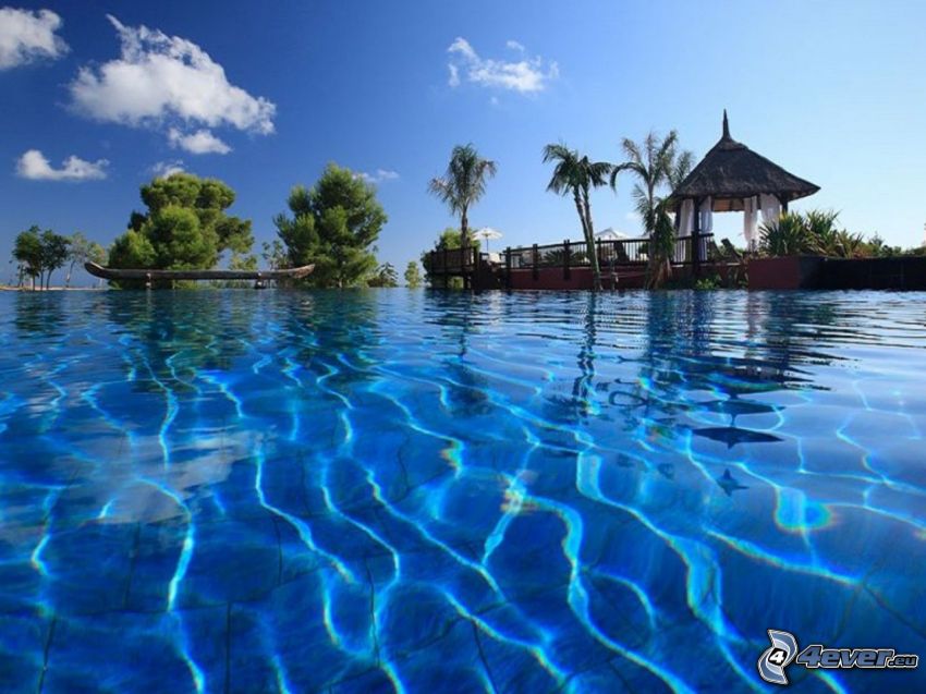 Barcelo Asia Gardens, piscina, hotel, Benidorm, Spagna