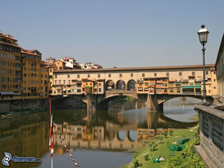 Ponte Vecchio, Firenze, Arno, il fiume, ponte