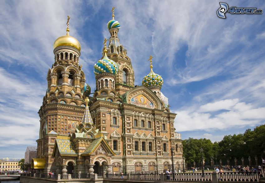 chiesa, San Pietroburgo, Russia, HDR