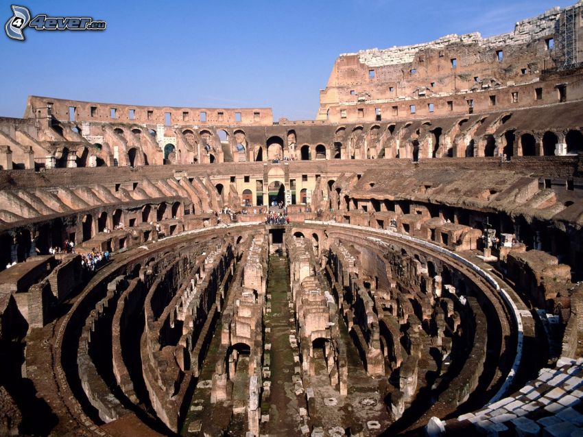 Colosseo, Italia, rovina, rovine