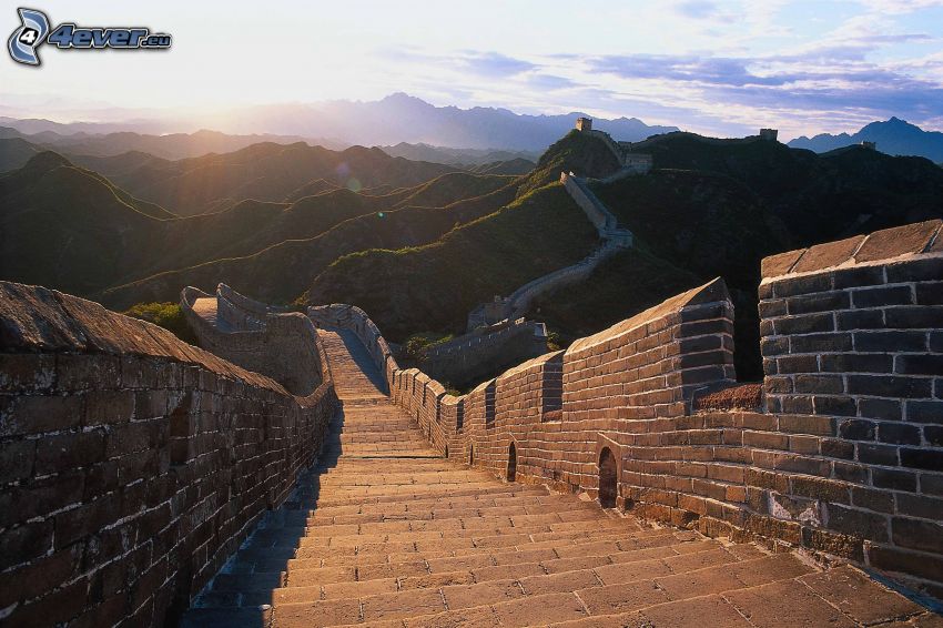 Grande muraglia cinese, montagne