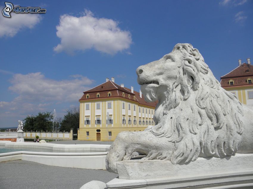 statua di leone, castello