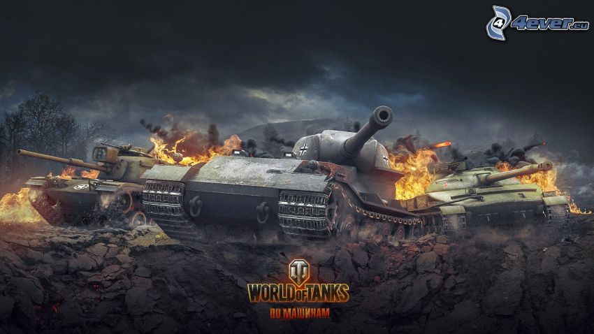 World of Tanks, carri armati, fuoco