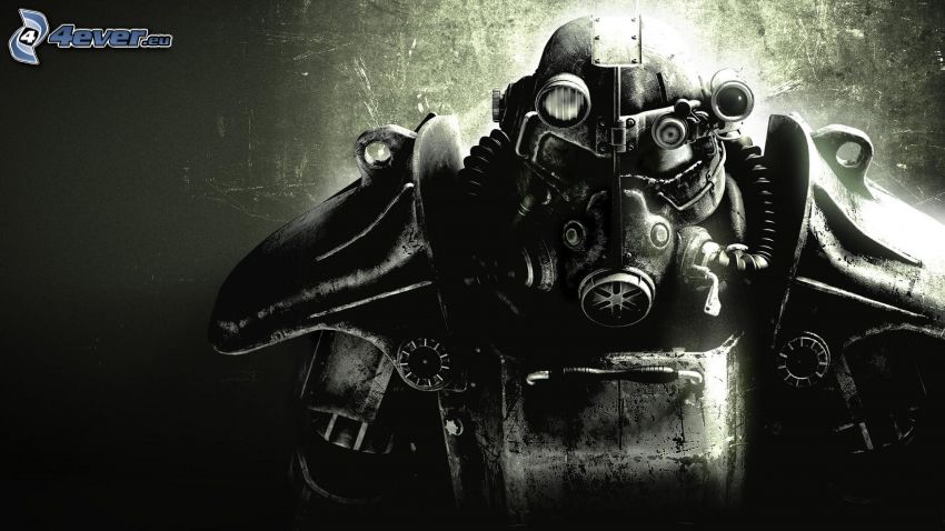 Fallout 4, l'uomo in maschera antigas