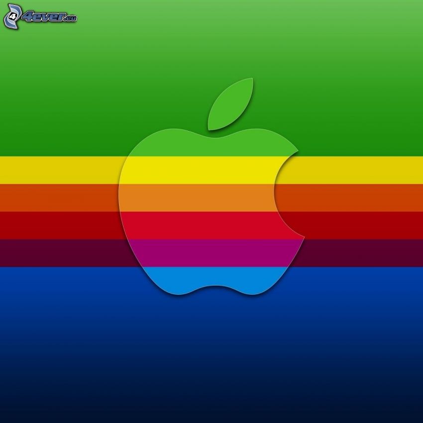 Apple, strisce di arcobaleno