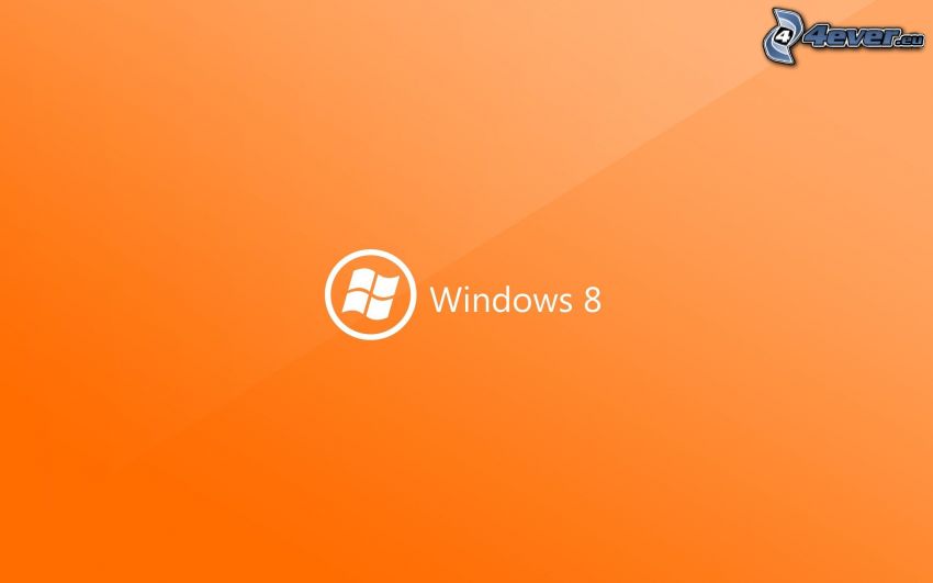 Windows 8, sfondo arancione