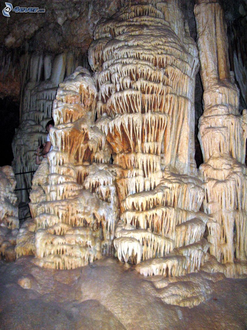 Avshalom, grotta, stalattiti