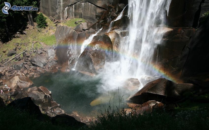cascata, arcobaleno