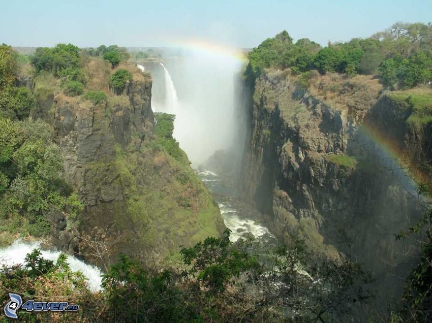 cascate di Victoria, arcobaleno