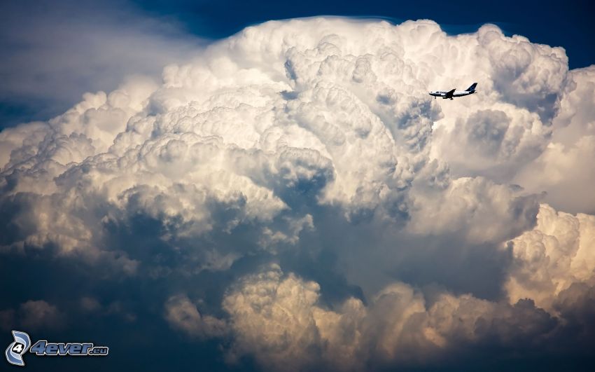 nuvola, aereo
