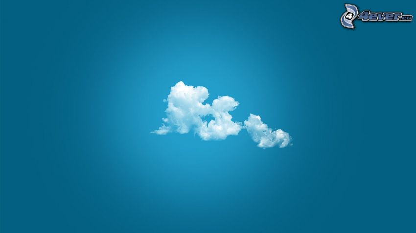 nuvole, sfondo blu