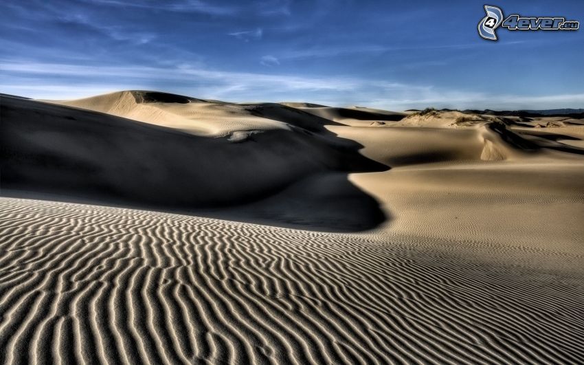 deserto, dune di sabbia