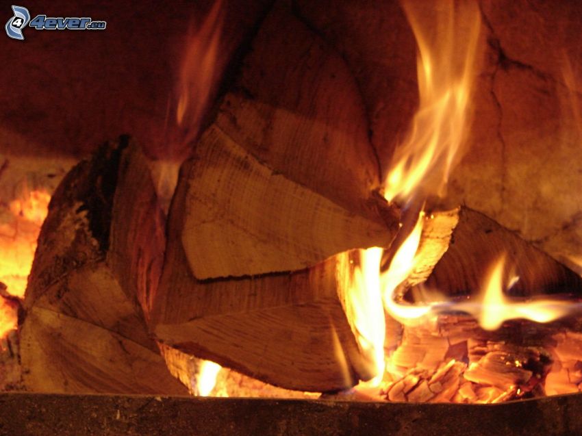 legno bruciante