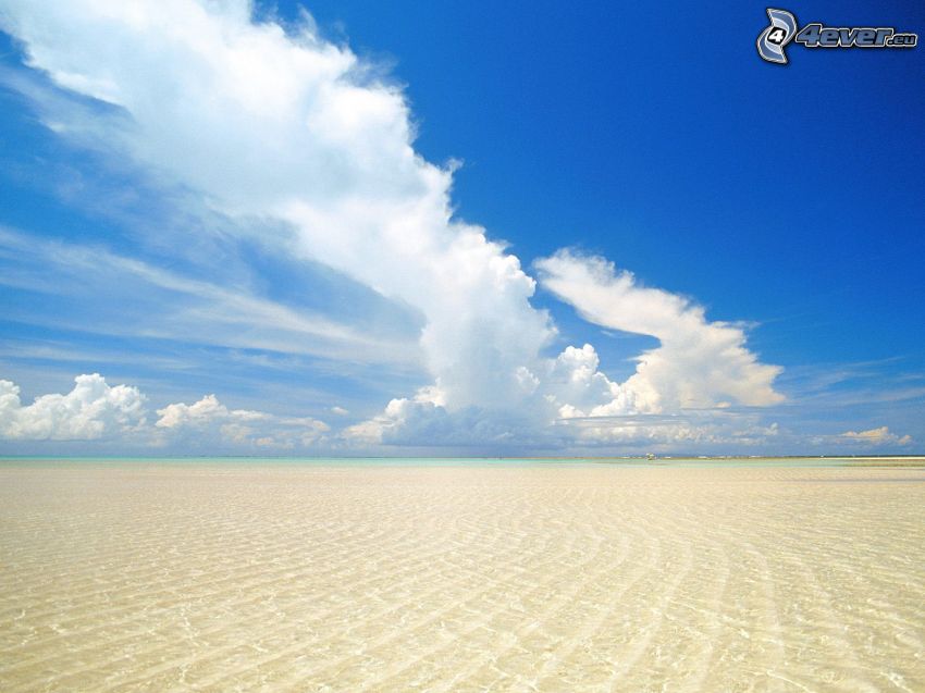 sabbia, nuvole
