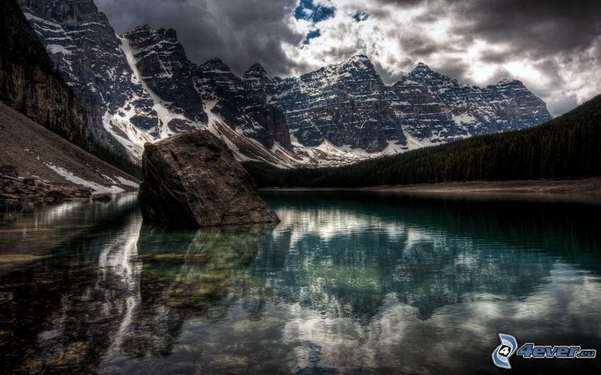 Parco nazionale Banff, Canada, Alberta, lago