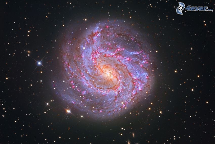 M83, galassia spirale, stelle