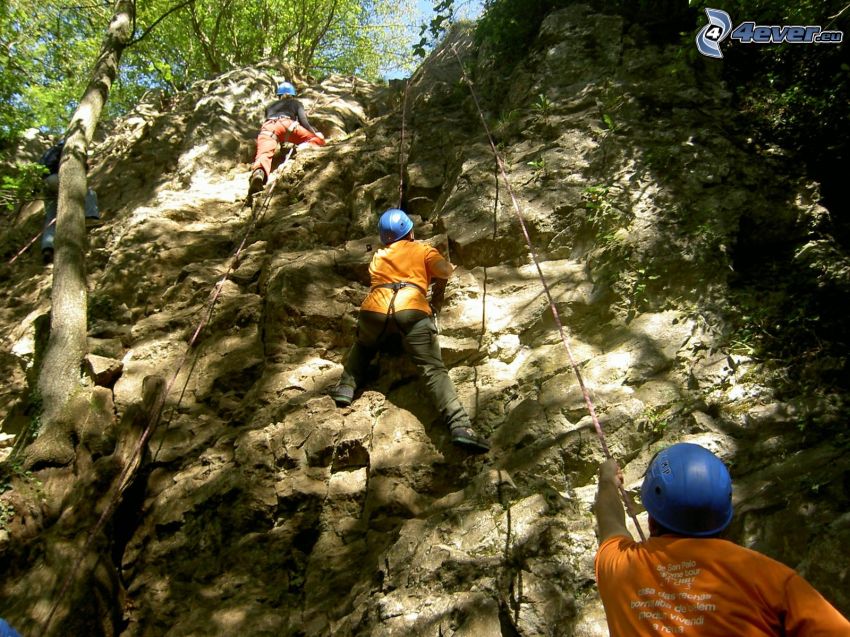 alpinisti, rocce, alpinismo