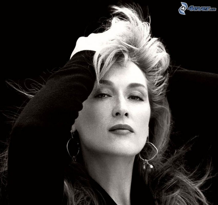 Meryl Streep, foto in bianco e nero