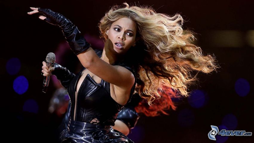Beyoncé Knowles, concerto, capelli ricci