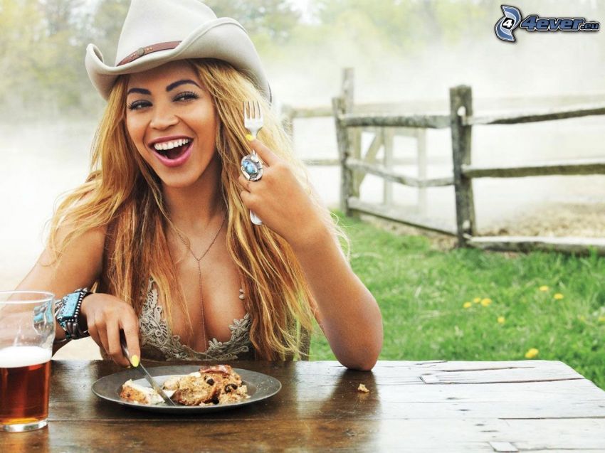 Beyoncé Knowles, pranzo, fattoria, palizzata