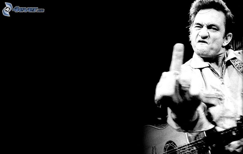 Johnny Cash, gesto, chitarra