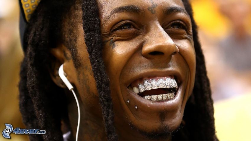 Lil Wayne, sorriso, dreadlocks