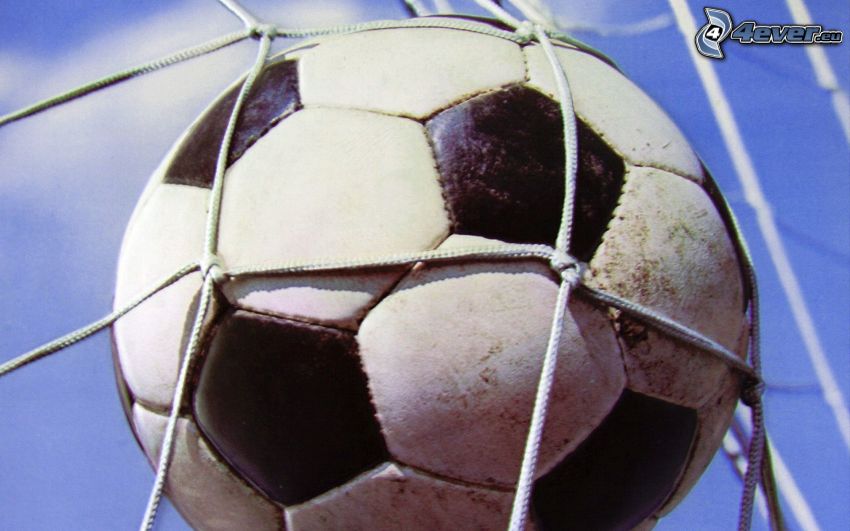 pallone da calcio, rete