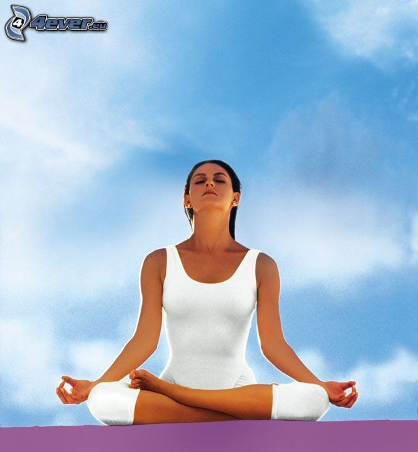 meditazione, yoga, seduta a gambe incrociate, riposo