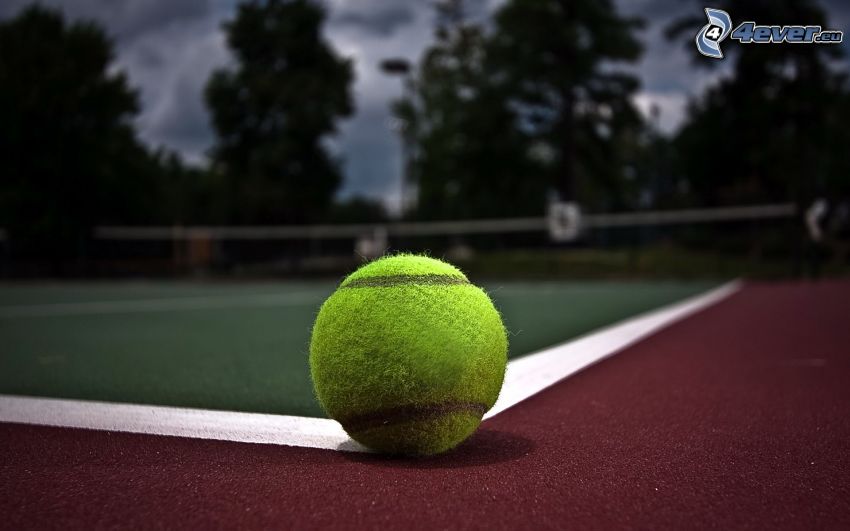 pallina da tennis, campi da tennis, sera