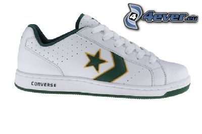 Converse, sneaker bianco, stella