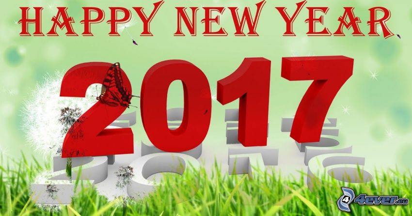 Felice anno nuovo, 2017, happy new year