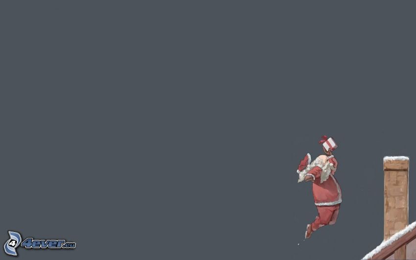Babbo Natale, ciminiera