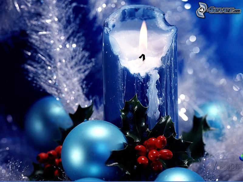 candela, decorazioni di natale, inverno