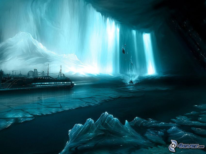 gleccserek, hajó