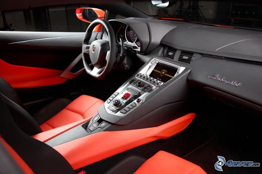 Lamborghini Aventador belső tere