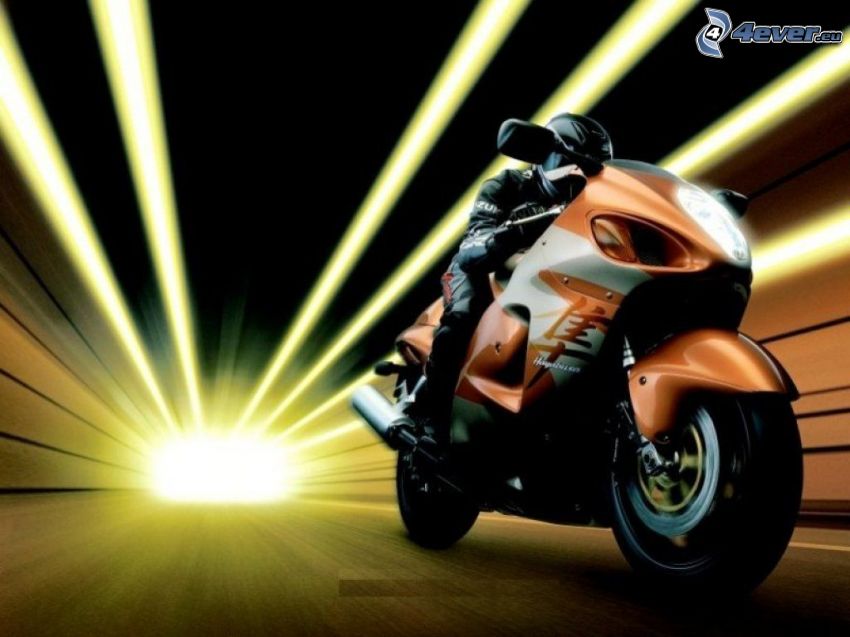 motorkerékpár, fény