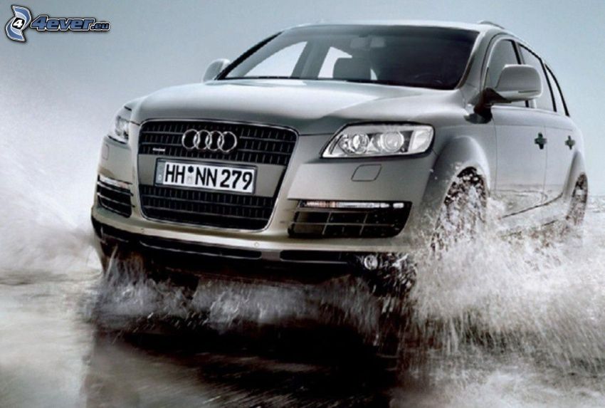 Audi, SUV, víz