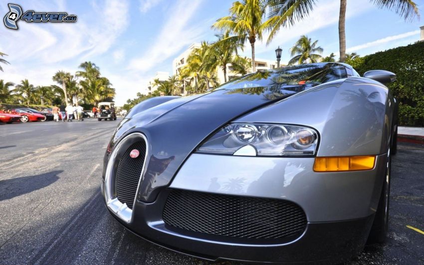 Bugatti Veyron, hűtőrács, HDR