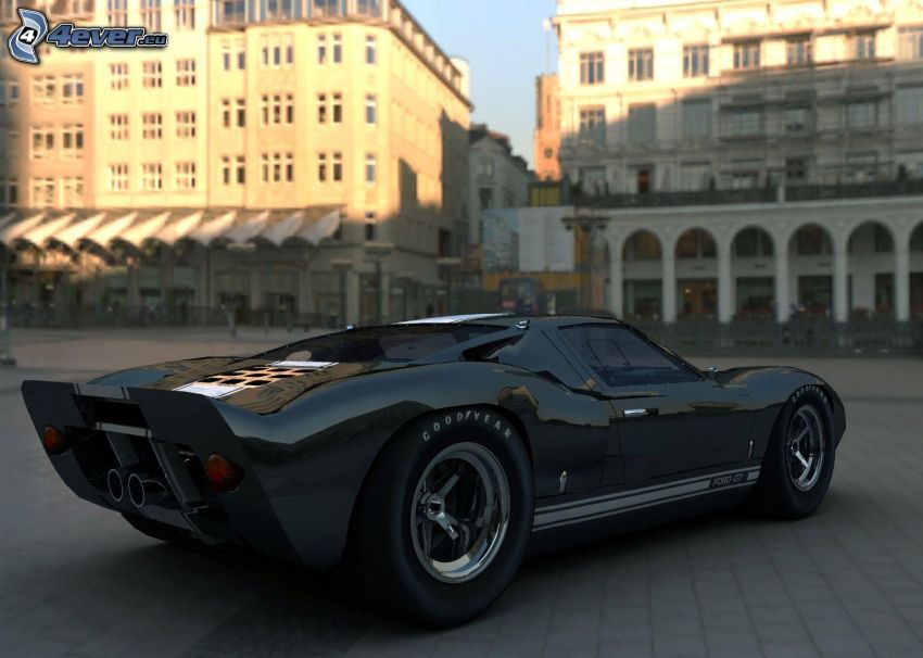 Hennessey Venom GT, járda, épületek
