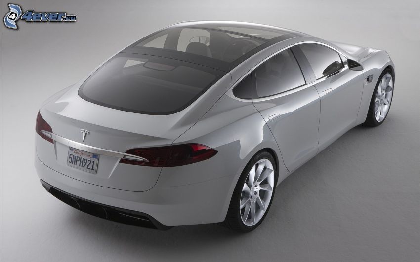 Tesla Model S, koncepció, elektromos autó, panoráma tető, luxus